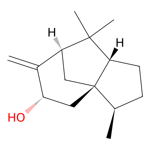 beta-Cedren-9alpha-ol structure