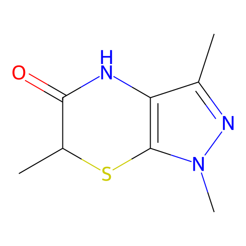 Propionic acid,2-[(4-amino-1,3-dimethyl-1h-pyrazol-5-yl)thio]-,d-lactam structure