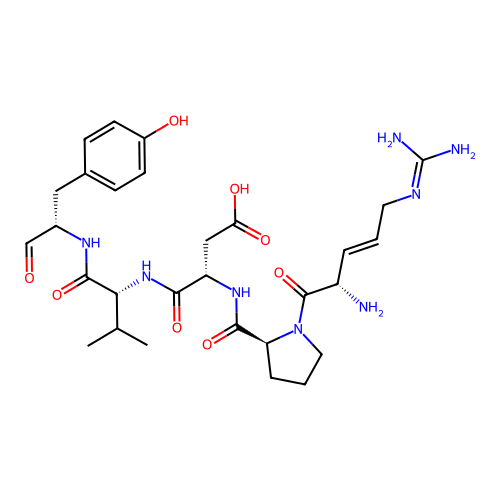 Cyclo(arginyl-prolyl-aspartyl-valyl-tyrosyl) structure