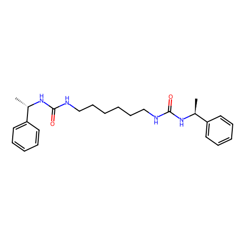 Urea, N,N''-1,6-hexanediylbis(N'-((1S)-1-phenylethyl)- structure