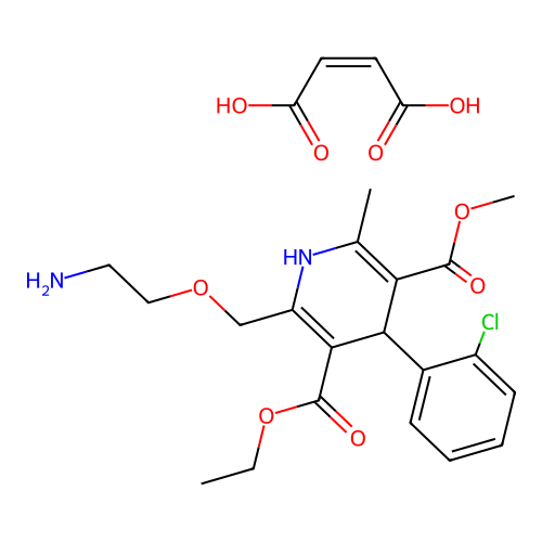Amlodipine Maleate structure