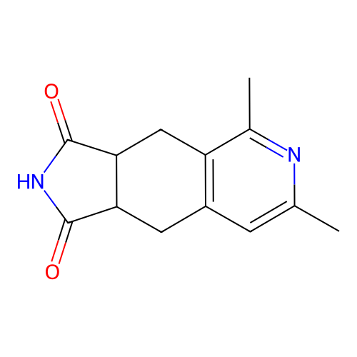 5,7-dimethyl-3a,4,9,9a-tetrahydro-1H-pyrrolo[3,4-g]isoquinoline-1,3(2H)-dione structure