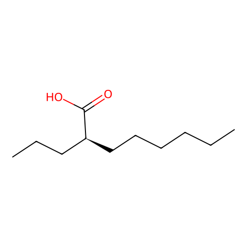 (R)-(-)-2-丙基辛酸 structure