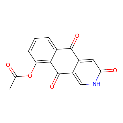 Benz[g]isoquinoline-3,5,10(2H)-trione, 9-(acetyloxy)- structure