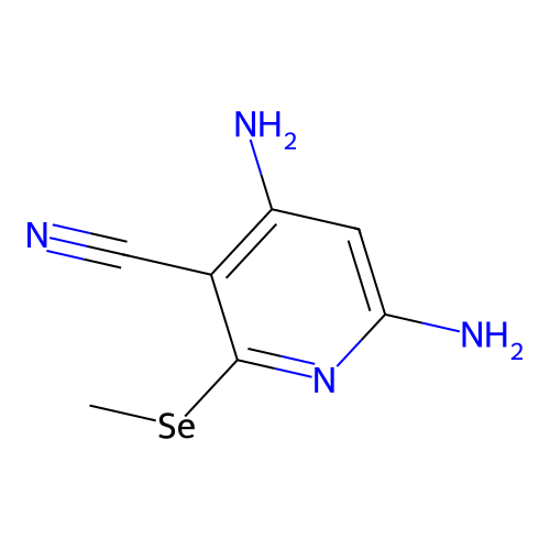 4,6-Diamino-2-(methylselanyl)pyridine-3-carbonitrile structure