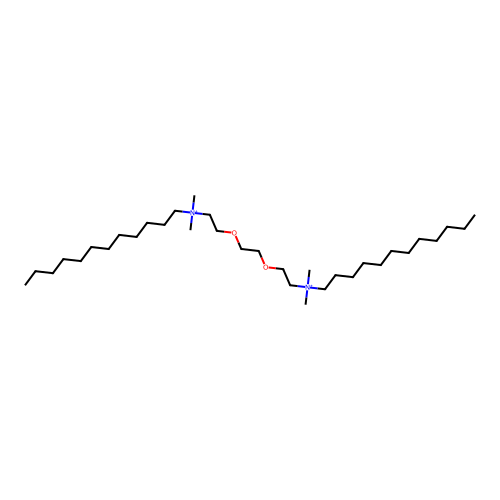 3,6-Dioxaoctamethylene-1,8-bis(dodecyldimethylammonium) structure