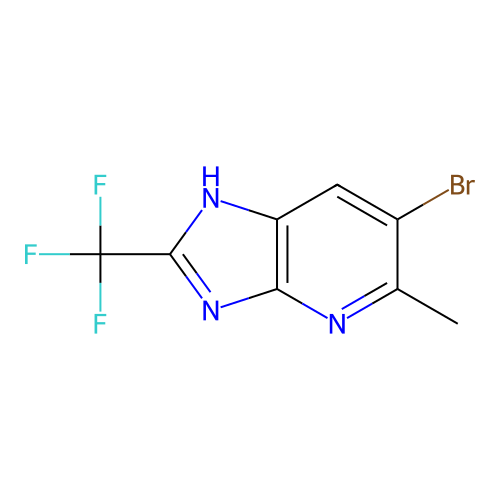 6-bromo-5-methyl-2-(trifluoromethyl)-1H-imidazo[4,5-b]pyridine structure