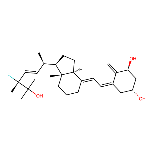 24-fluoro-1,25-dihydroxyvitaminD2 structure