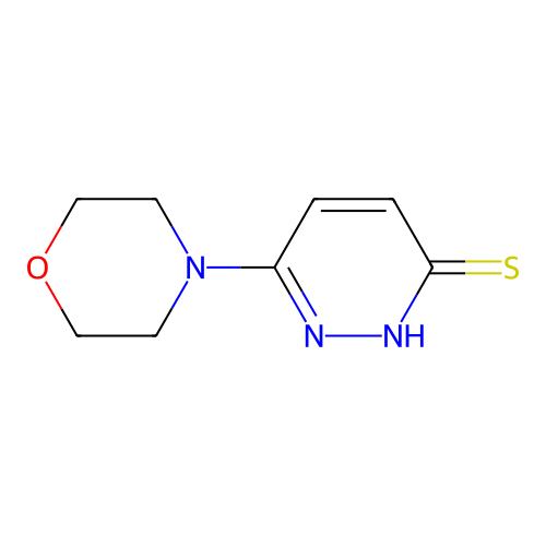 6-(4-morpholinyl)-3(2H)-pyridazinethione structure