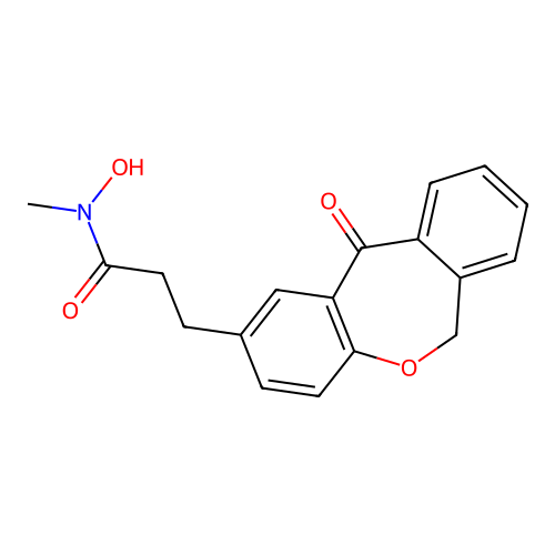 6,11-Dihydro-N-hydroxy-N-methyl-11-oxodibenz[b,e]oxepin-2-propanamide structure