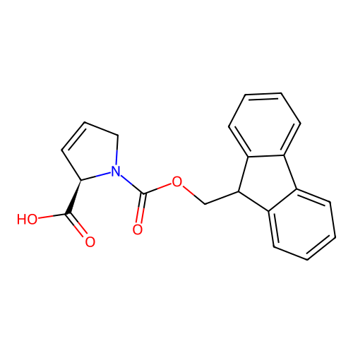 Fmoc-3,4-dehydro-L-proline structure
