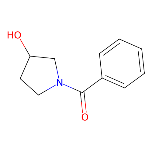 N-benzoyl-3-pyrrolidinol structure