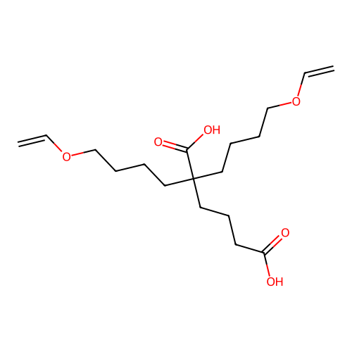 2,2-bis(4-ethenoxybutyl)hexanedioic Acid structure