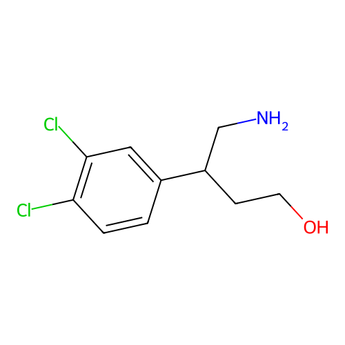 4-Amino-3-(3,4-dichlorophenyl)-1-butanol structure