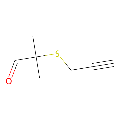 2-(2-Propynylthio)-2-methylpropanal structure