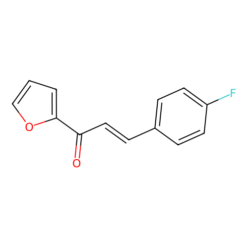 (2E)-3-(4-Fluorophenyl)-1-(furan-2-yl)prop-2-en-1-one structure