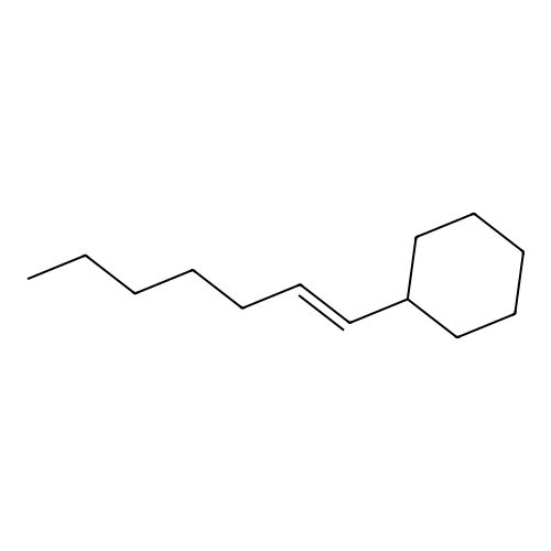 Hept-1-enylcyclohexane structure