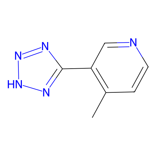 4-Methyl-3-(2H-tetrazol-5-yl)pyridine structure