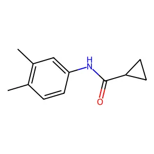 N-(3,4-dimethylphenyl)cyclopropanecarboxamide structure