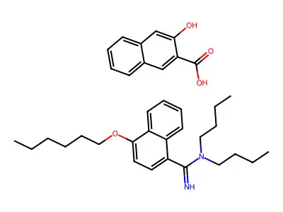 Bunamidine oxynaphthoate structure