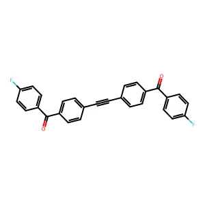 [4-[2-[4-(4-Fluorobenzoyl)phenyl]ethynyl]phenyl]-(4-fluorophenyl)methanone structure