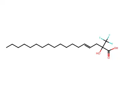 2-羟基-2-(三氟甲基)十八碳-4-烯酸 structure