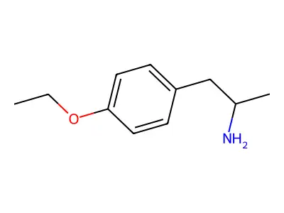 4-乙氧基-α-甲基苯乙胺 structure