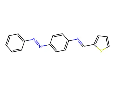 4-(phenyldiazenyl)-N-(2-thienylmethylene)aniline structure