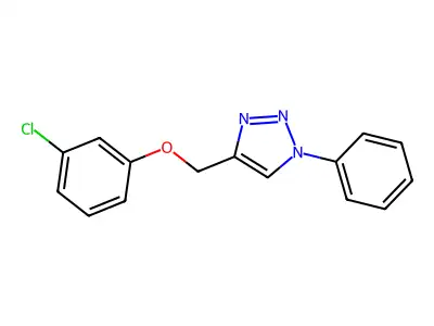 1H-1,2,3-Triazole, 4-((3-chlorophenoxy)methyl)-1-phenyl- structure