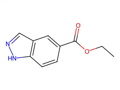 Ethyl 1H-indazole-5-carboxylate structure