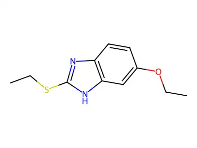 5-Ethoxy-2-ethylmercaptobenzimidazole structure