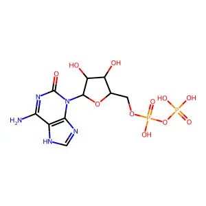 3-Ribofuranosylisoguanosine 5'-diphosphate structure