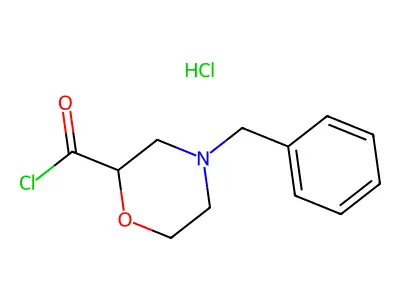 4-benzylmorpholine-2-carbonyl Chloride Hydrochloride structure