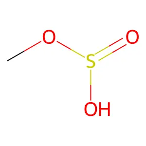 Methyl hydrogen sulfite structure