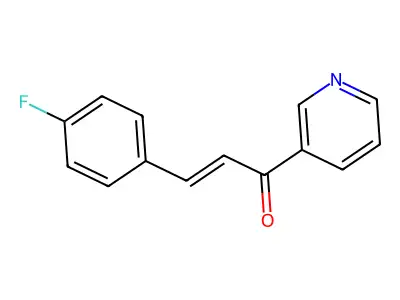 3-(4-Fluorophenyl)-1-(3-pyridyl)-2-propen-1-one structure