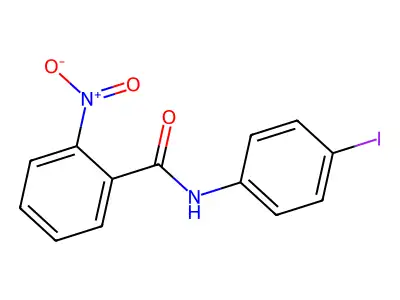 N-(4-iodophenyl)-2-nitrobenzamide structure
