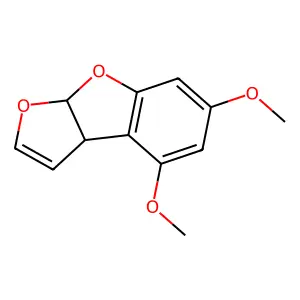 cis-3a,8a-Dihydro-4,6-dimethoxyfuro(2,3-b)benzofuran structure