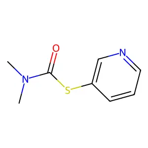 N,N-dimethyl-1-(pyridin-3-ylsulfanyl)formamide structure