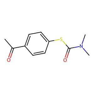 S-(4-Acetylphenyl) dimethylcarbamothioate structure
