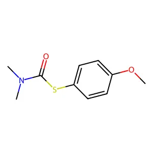S-(4-Methoxyphenyl) dimethylcarbamothioate structure