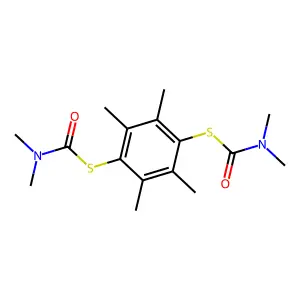 S-[4-(dimethylcarbamoylsulfanyl)-2,3,5,6-tetramethylphenyl] structure