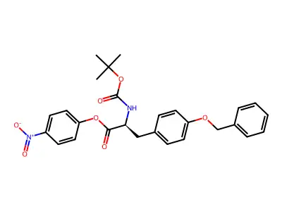 Boc-Tyr(Bzl)-ONp structure
