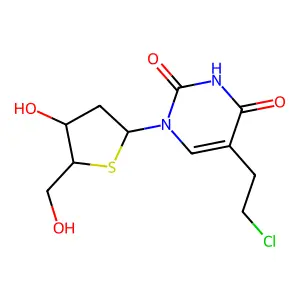 5-(2-Chloroethyl)-2'-deoxy-4'-thiouridine structure