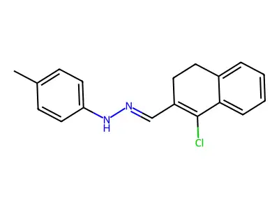 1-[(1-Chloro-3,4-dihydronaphthalen-2-YL)methylidene]-2-(4-methylphenyl)hydrazine structure