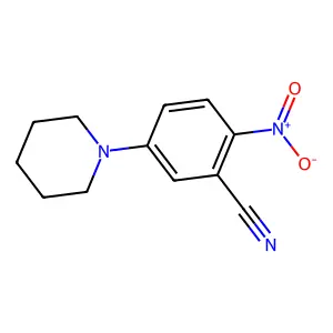 2-Nitro-5-(piperidin-1-yl)benzonitrile structure
