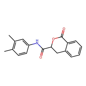 (S)-N-(3,4-Dimethylphenyl)-1-oxoisochromane-3-carboxamide structure