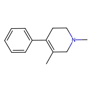 Pyridine, 1,2,3,6-tetrahydro-1,5-dimethyl-4-phenyl- structure