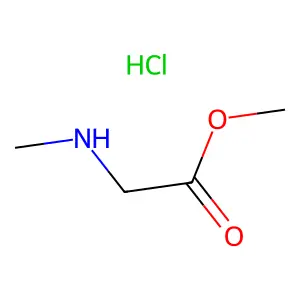 Glycine, N-methyl-, methyl ester, hydrochloride (1:1) structure