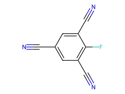 2-Fluorobenzene-1,3,5-tricarbonitrile structure