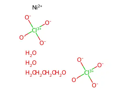 高氯酸镍(II)盐六水合物 structure